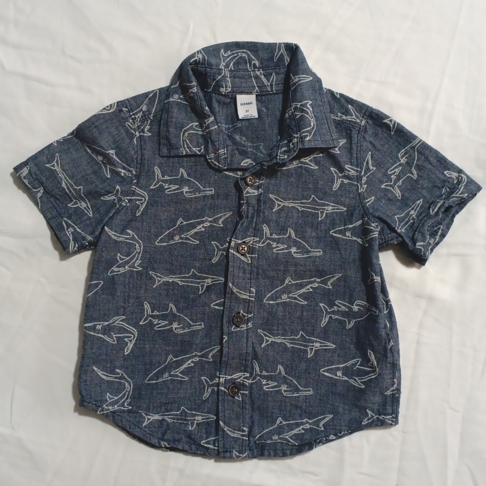 Shark Button Down 2T